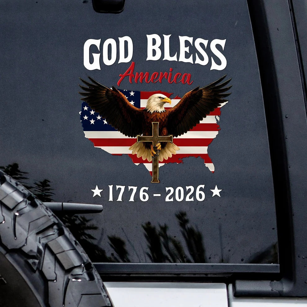 Semiquincentennial 250th Anniversary Decal USA Flag We the People 1776-2026