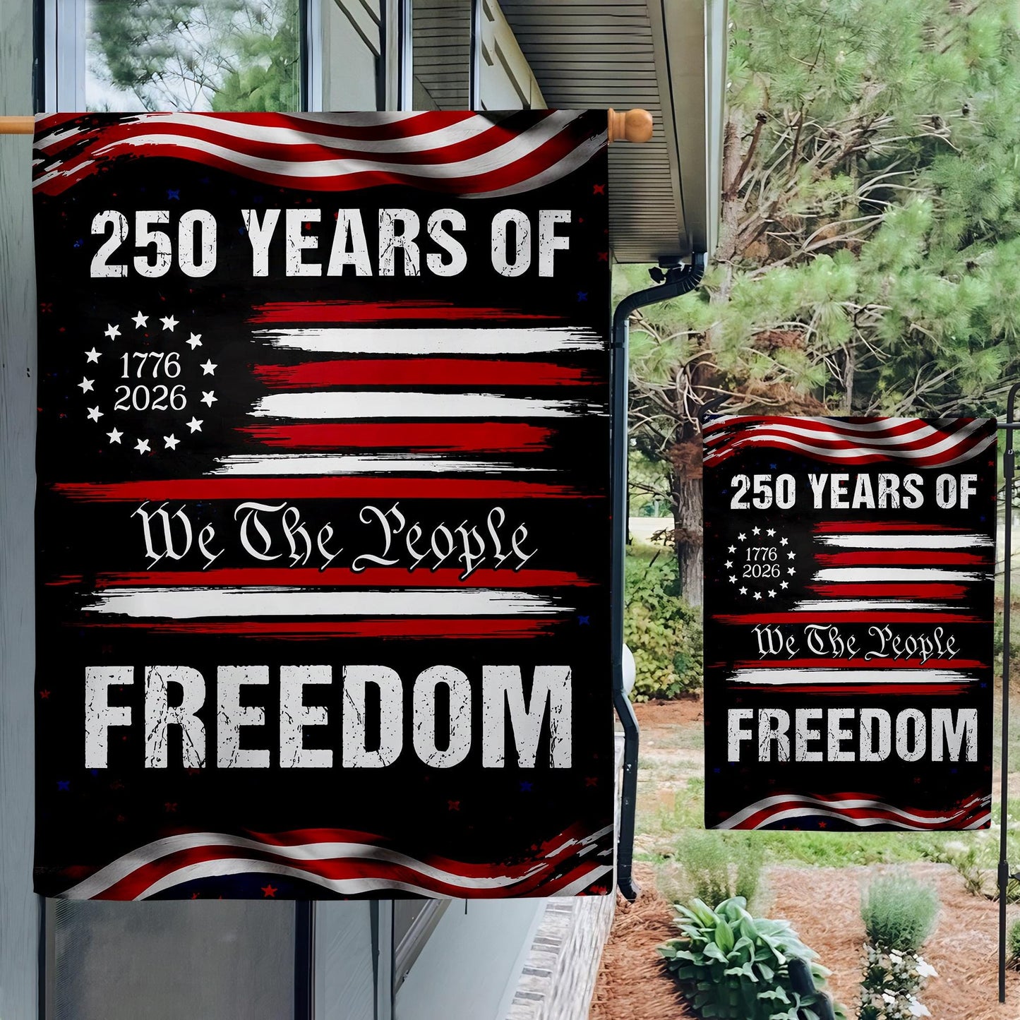 250th America Anniversary Garden Flag, US 250 Years Flag, 250th Anniversary America, Patriotic USA Flag, 250th Independence Day Yard Decor