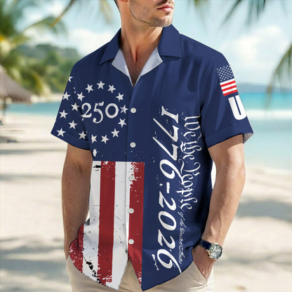 250 Years of Freedom 1776 - 2026 Eagle Patriotic Hawaiian Shirt