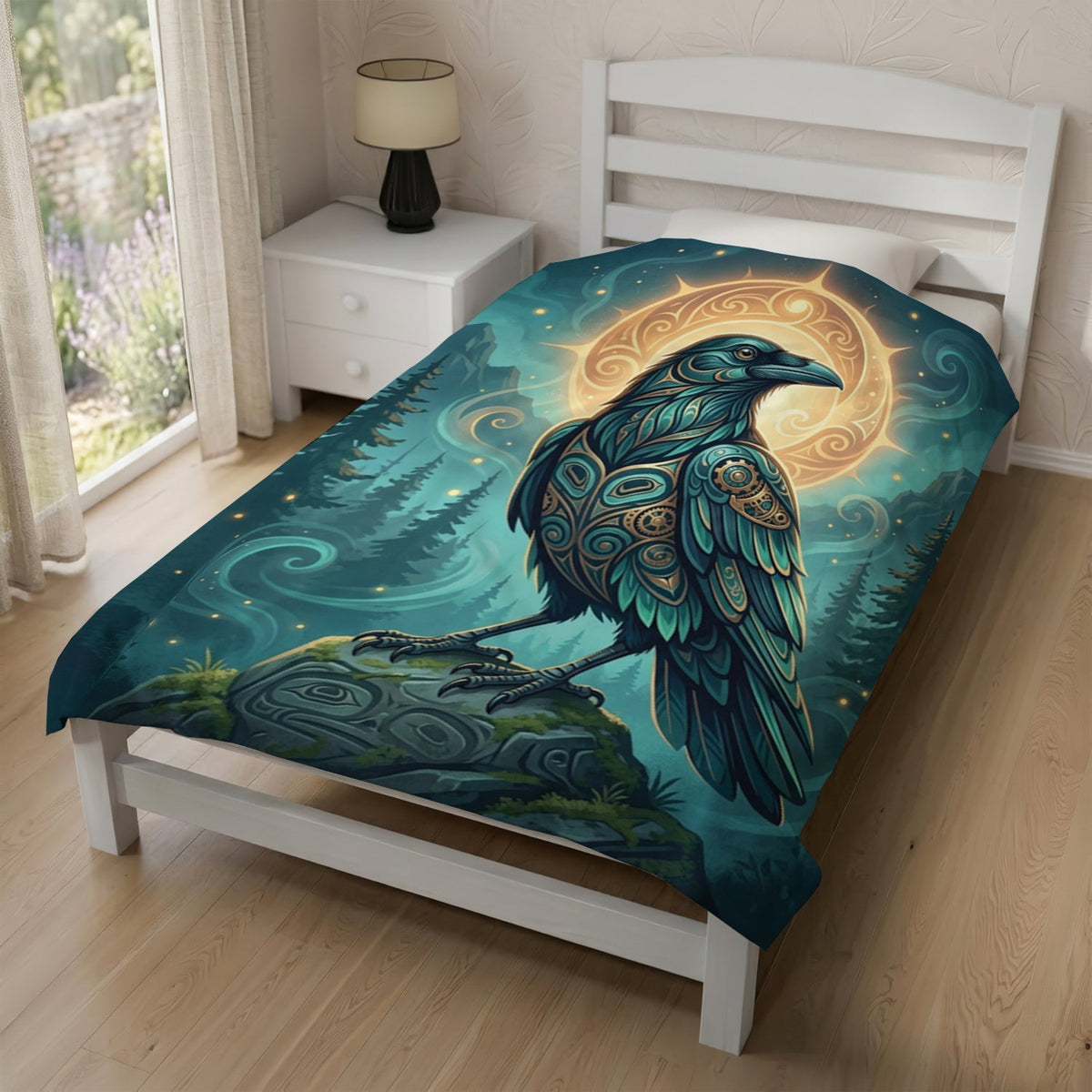 Raven’s Echo of Eternity Personalized Premium Blanket