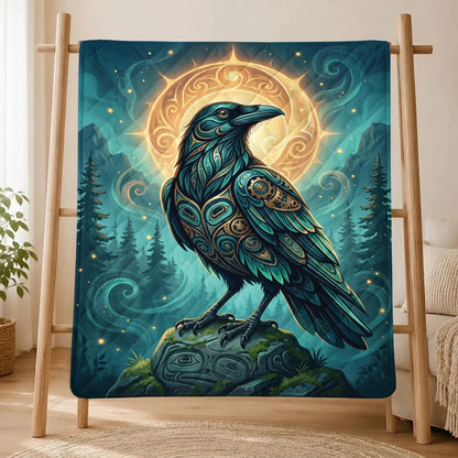 Raven’s Echo of Eternity Personalized Premium Blanket