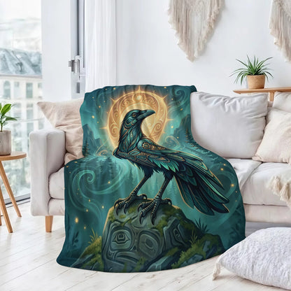Raven’s Echo of Eternity Personalized Premium Blanket