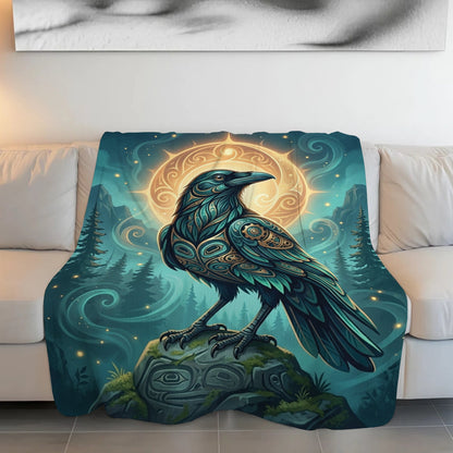 Raven’s Echo of Eternity Personalized Premium Blanket