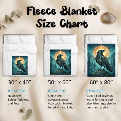 Raven’s Echo of Eternity Personalized Premium Blanket