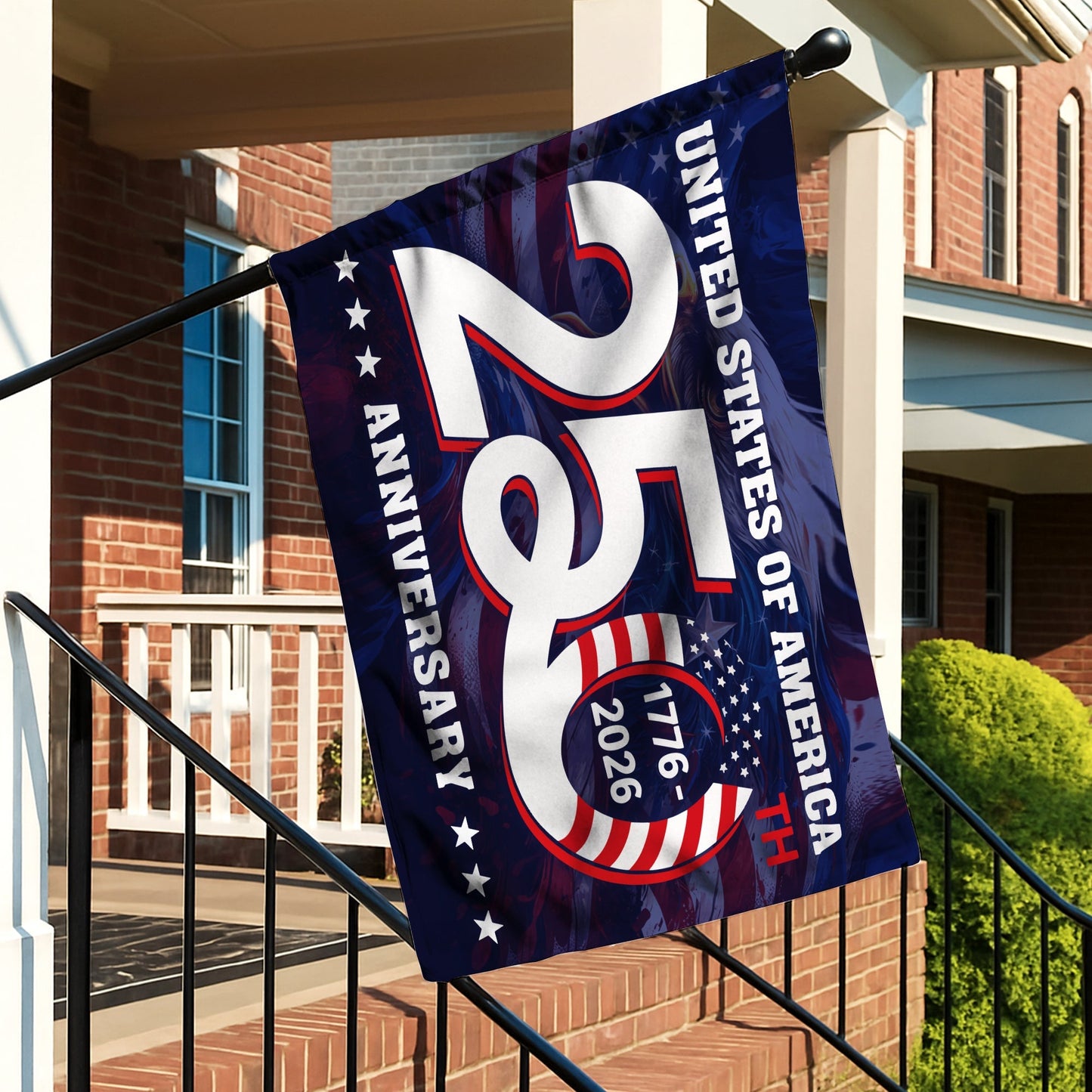 250th Anniversary 1776 2026 United States of America Semiquincentennial Grommet Flag