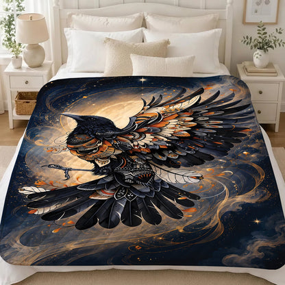 Raven Ember Spirit Personalized Premium Blanket