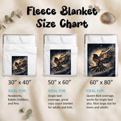 Raven Ember Spirit Personalized Premium Blanket