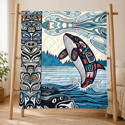 Crimson Orca Passage Personalized Premium Blanket