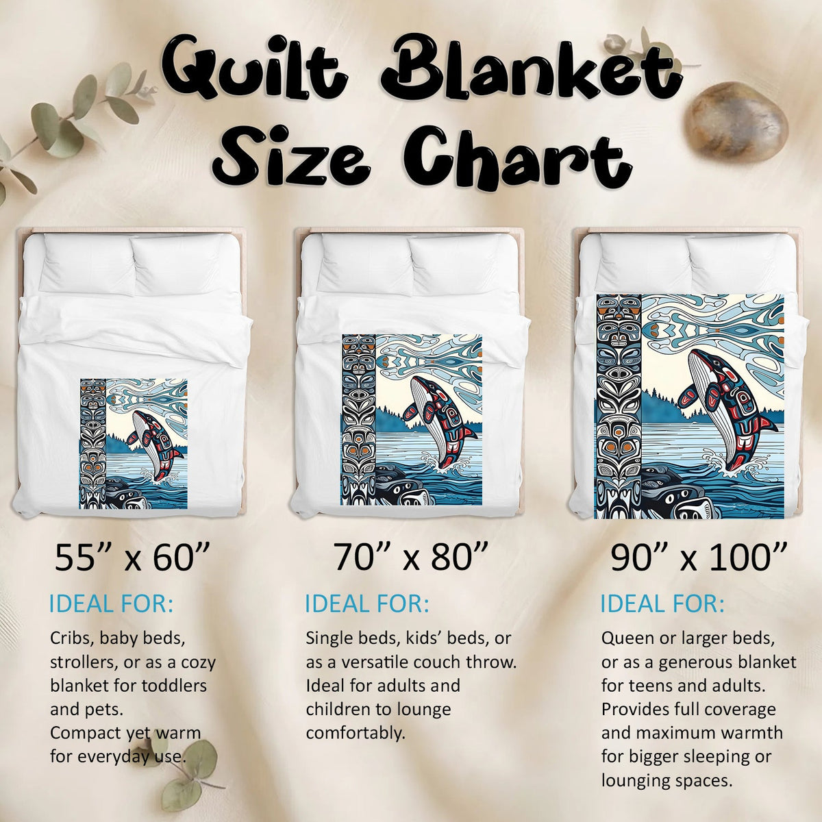 Crimson Orca Passage Personalized Premium Blanket