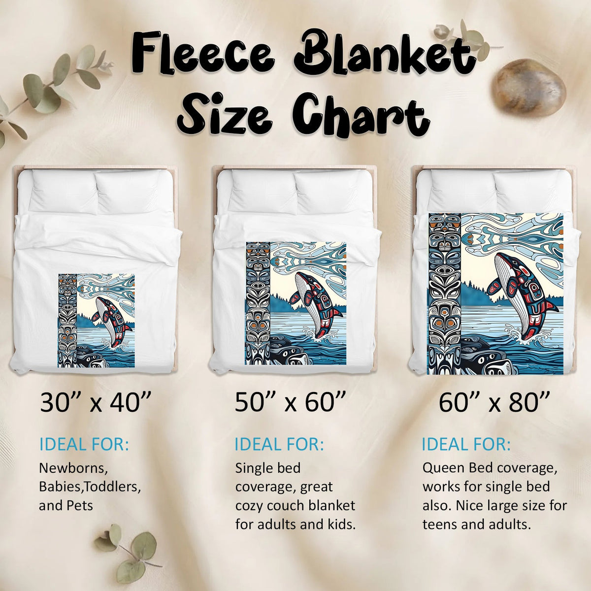 Crimson Orca Passage Personalized Premium Blanket