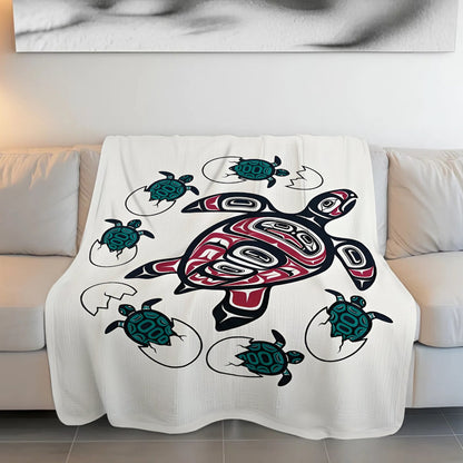 Ocean Turtle Heritage Personalized Premium Blanket