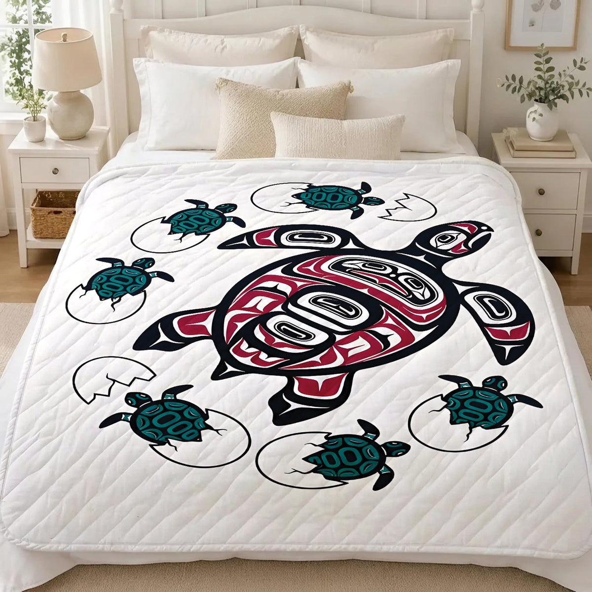 Ocean Turtle Heritage Personalized Premium Blanket