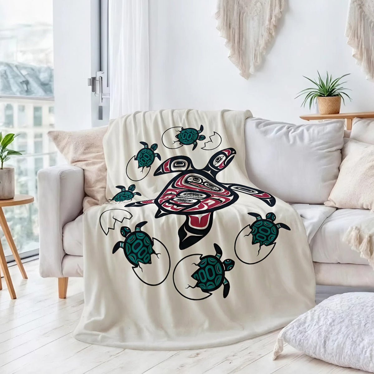 Ocean Turtle Heritage Personalized Premium Blanket