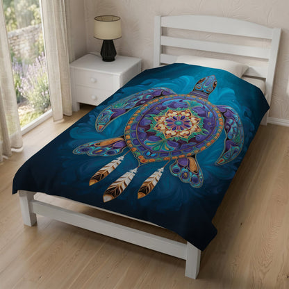 Celestial Turtle Spirit Personalized Premium Blanket