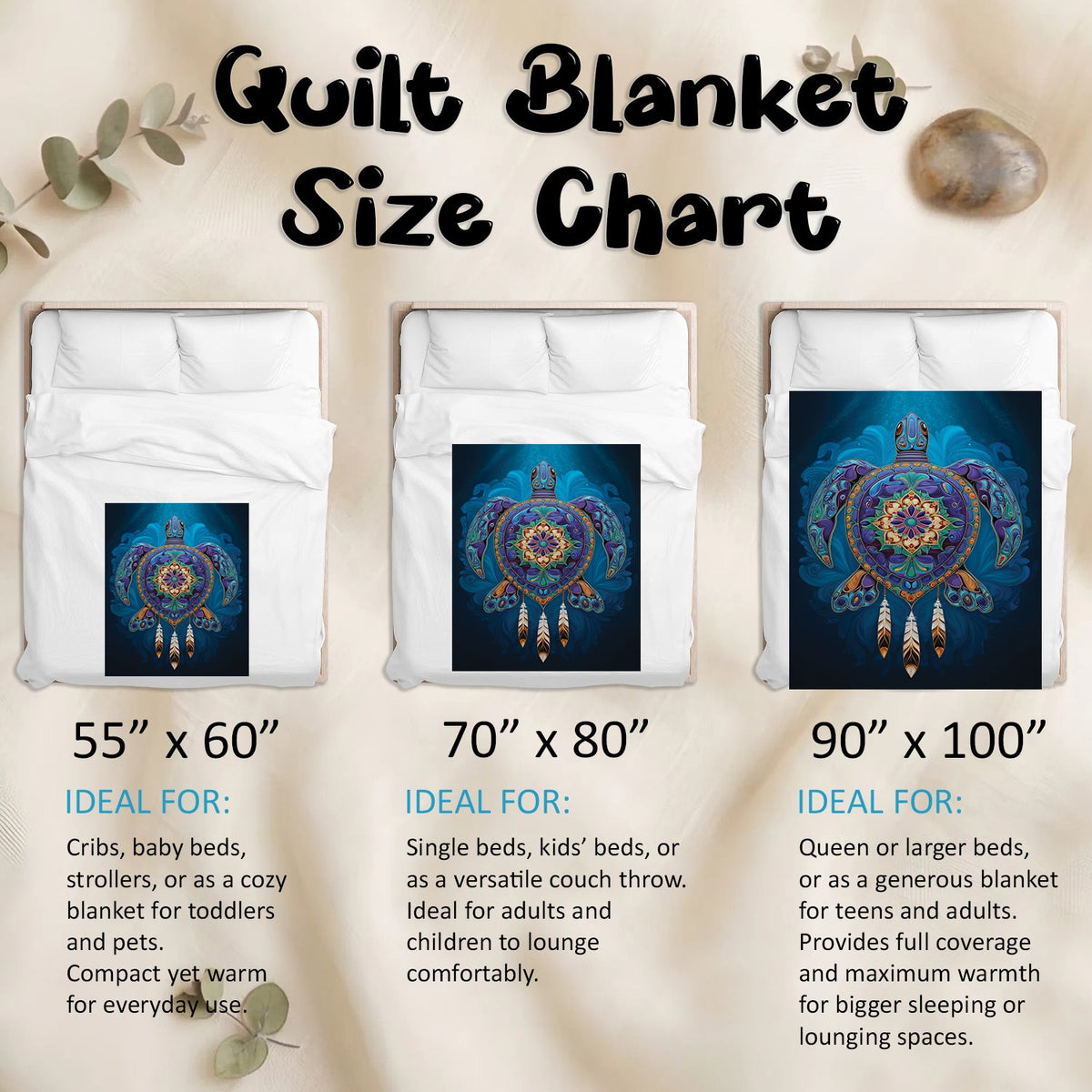 Celestial Turtle Spirit Personalized Premium Blanket