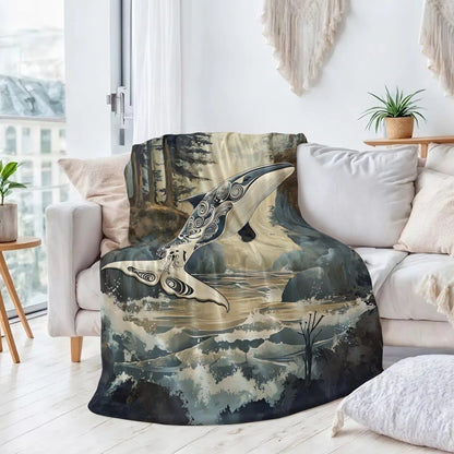 Orca Ocean Legacy Personalized Premium Blanket
