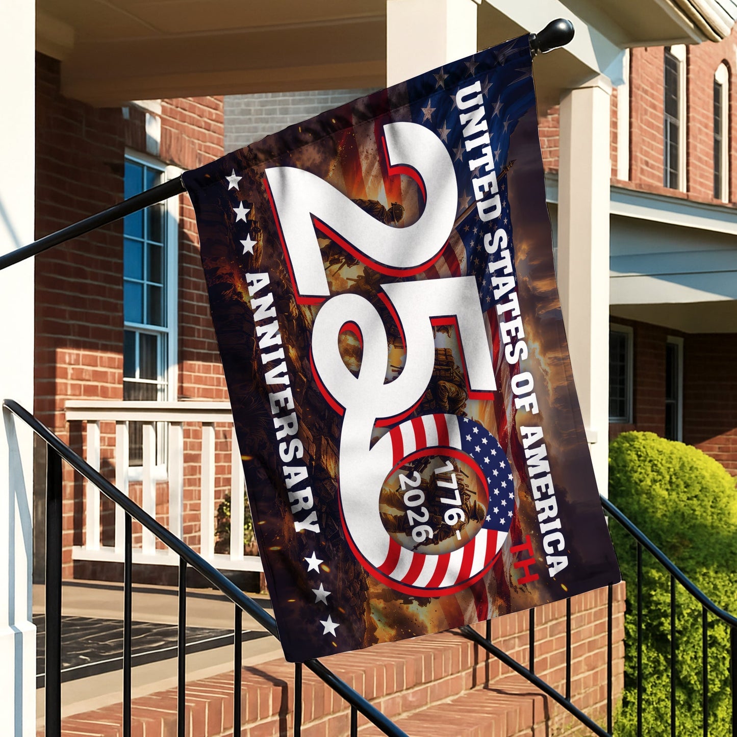 250th Anniversary 1776 2026 United States of America Semiquincentennial Grommet Flag