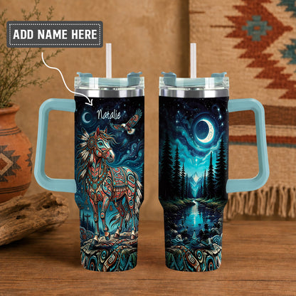Mystic Horse Spirit Personalized Tumbler