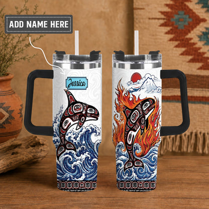 Orca Spirit Warrior Personalized Tumbler