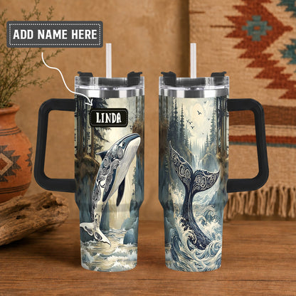 Orca Ocean Majesty Personalized Tumbler