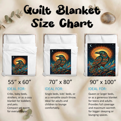 Celestial Raven Legacy Personalized Premium Blanket