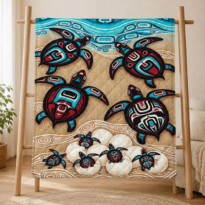 Sea Turtle Sacred Journey Personalized Premium Blanket