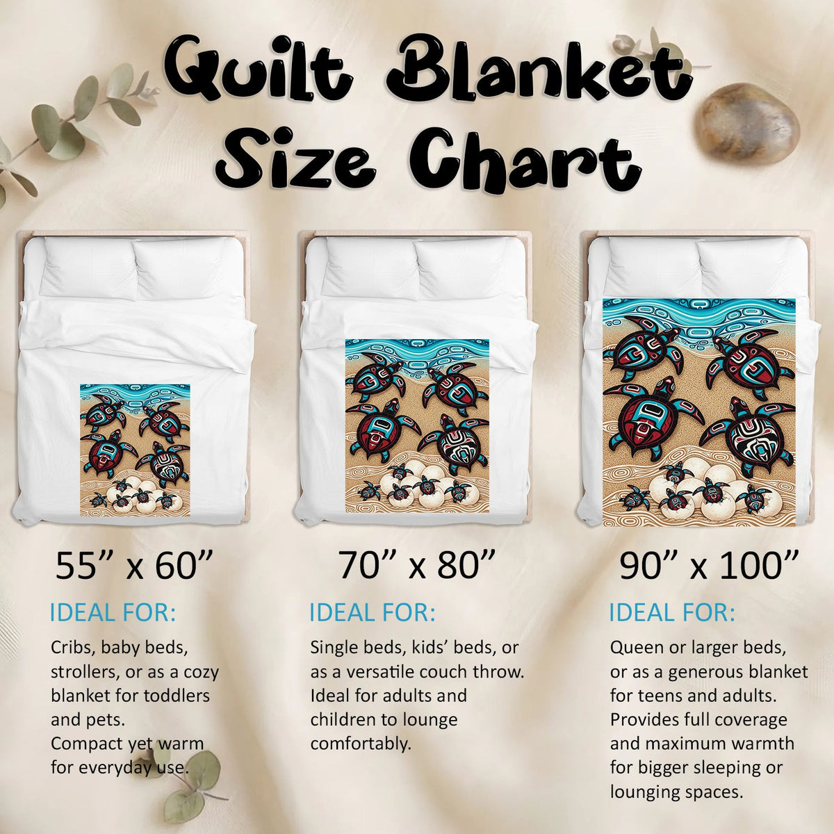 Sea Turtle Sacred Journey Personalized Premium Blanket