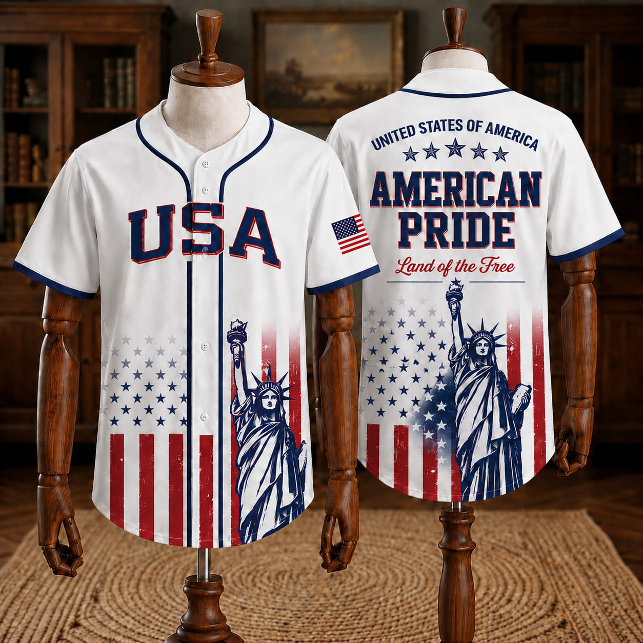Patriotic Statue of Liberty 1776–2026 - USA 250th Anniversary Baseball Jersey Unisex Shirt