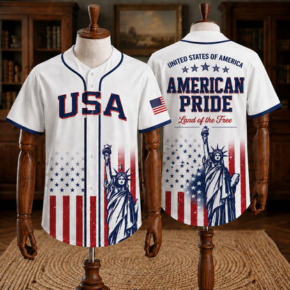 Patriotic Statue of Liberty 1776–2026 - USA 250th Anniversary Baseball Jersey Unisex Shirt