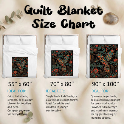Hummingbird Garden Nocturne Personalized Premium Blanket