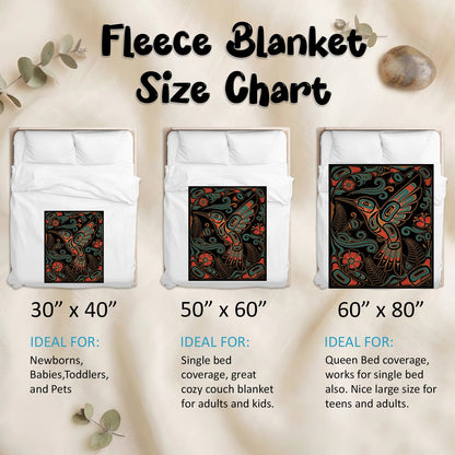 Hummingbird Garden Nocturne Personalized Premium Blanket