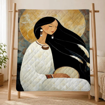 Moonlit Woman Spirit Personalized Premium Blanket