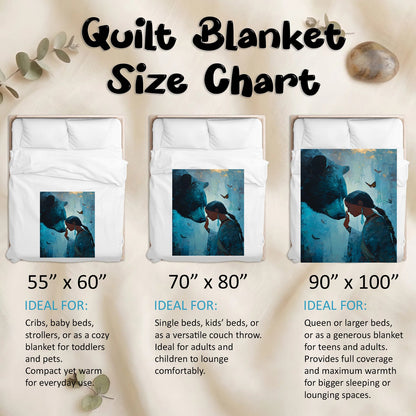Sacred Woman Bear Spirit Personalized Premium Blanket
