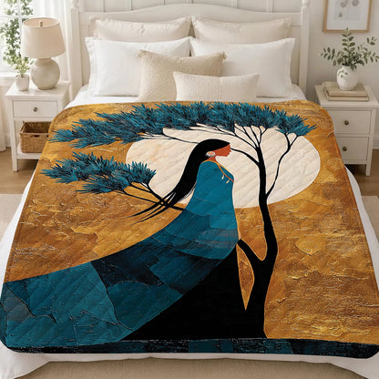 Moonlit Woman Essence Personalized Premium Blanket
