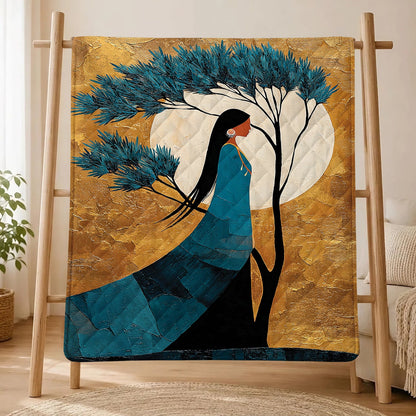 Moonlit Woman Essence Personalized Premium Blanket