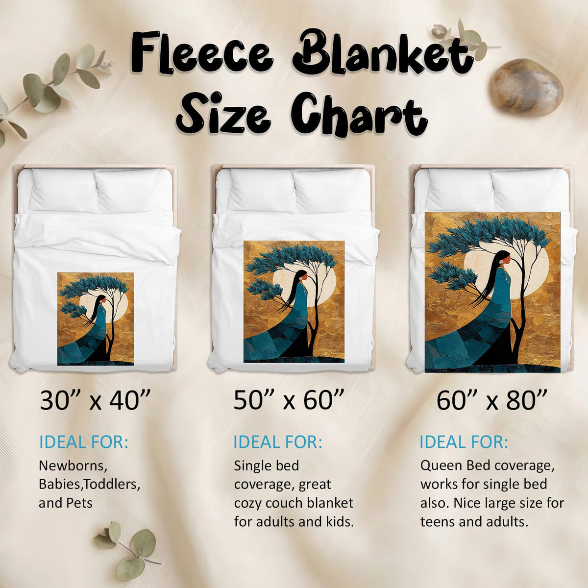 Moonlit Woman Essence Personalized Premium Blanket