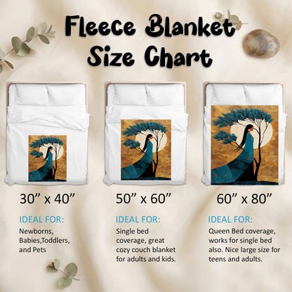 Moonlit Woman Essence Personalized Premium Blanket