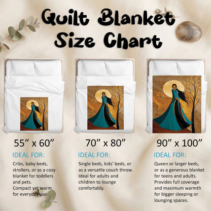 Golden Moon Woman Personalized Premium Blanket
