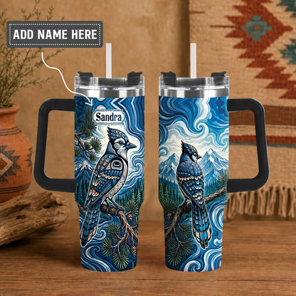 Blue Jay Wilderness Personalized Tumbler