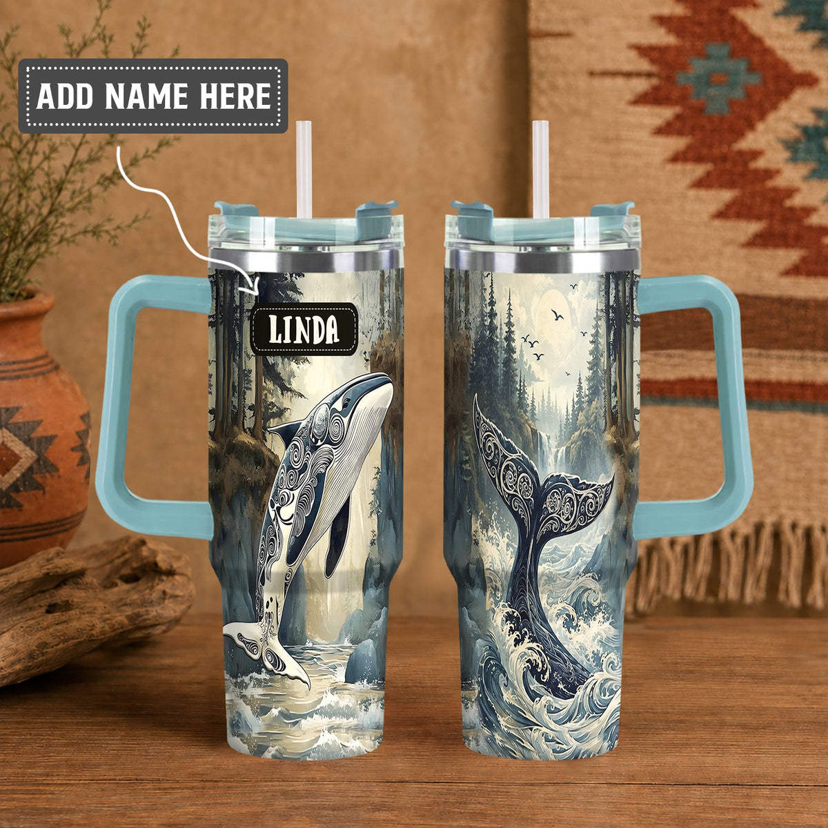 Orca Ocean Majesty Personalized Tumbler