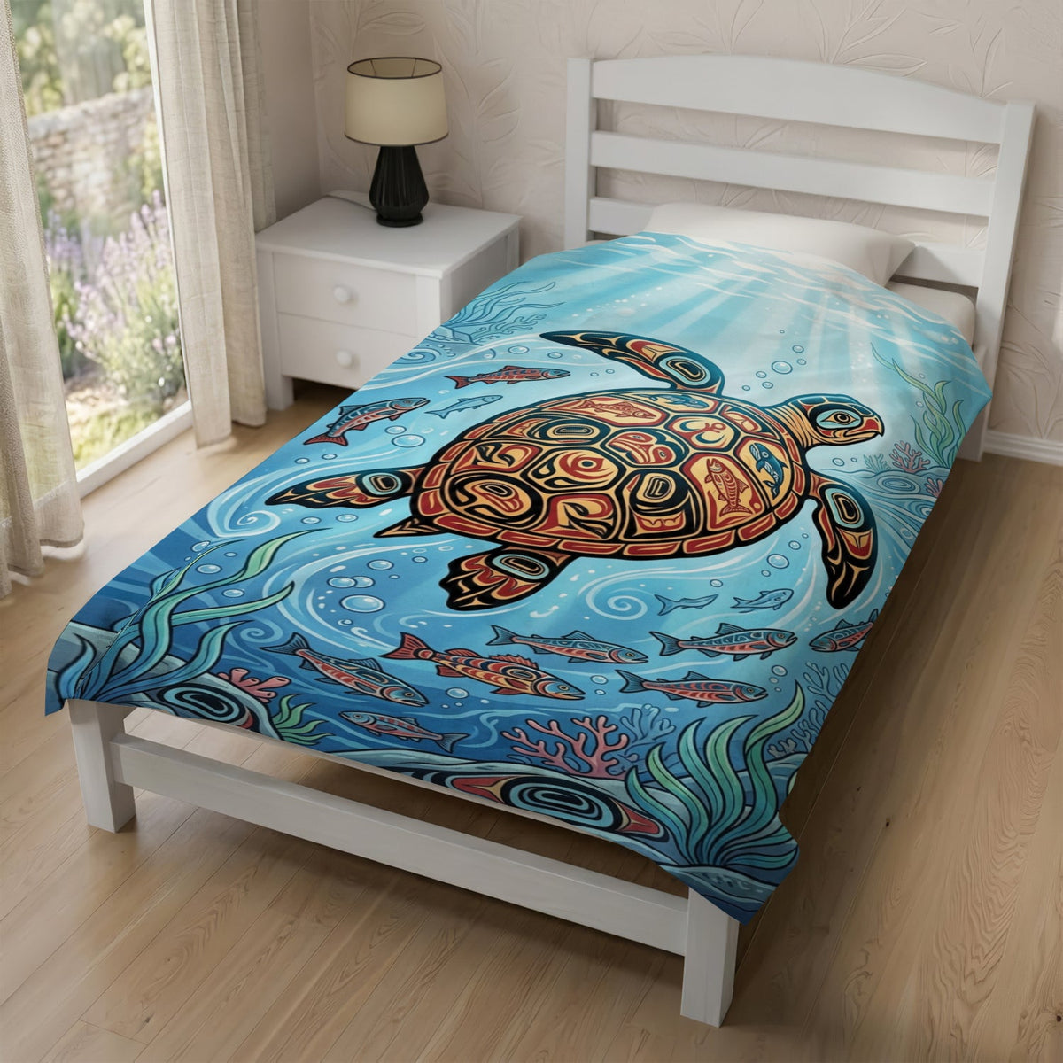 Sacred Turtle Ocean Personalized Premium Blanket