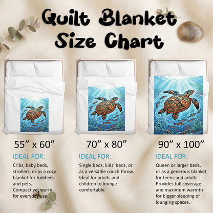 Sacred Turtle Ocean Personalized Premium Blanket
