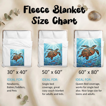 Sacred Turtle Ocean Personalized Premium Blanket