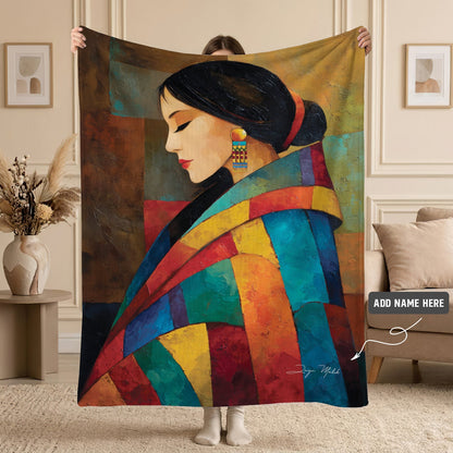 Heritage Woman Spirit Personalized Premium Blanket