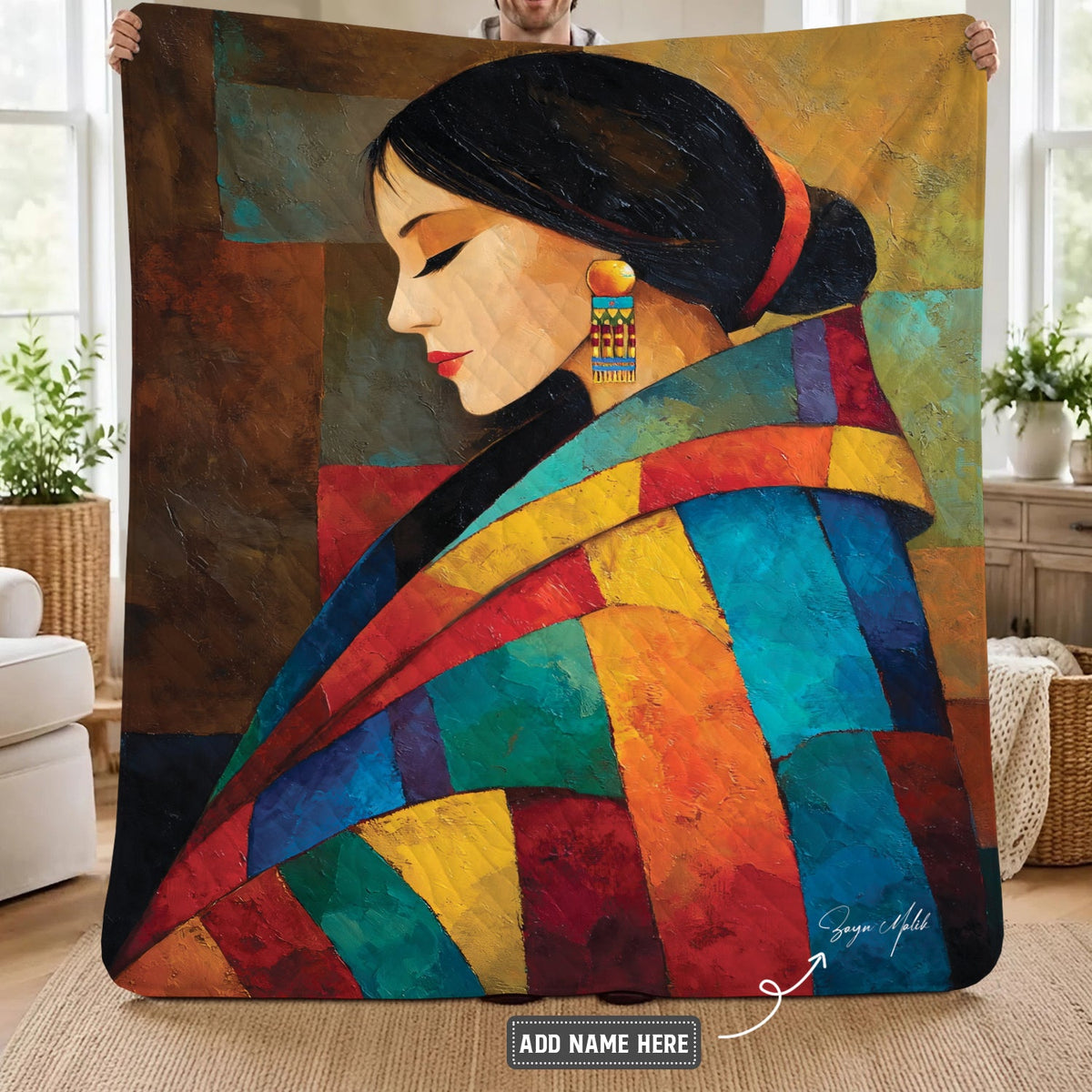 Heritage Woman Spirit Personalized Premium Blanket