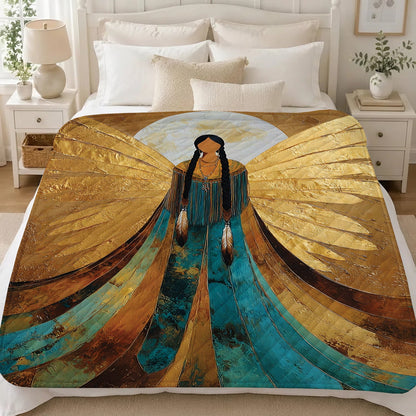 Sacred Winged Woman Personalized Premium Blanket