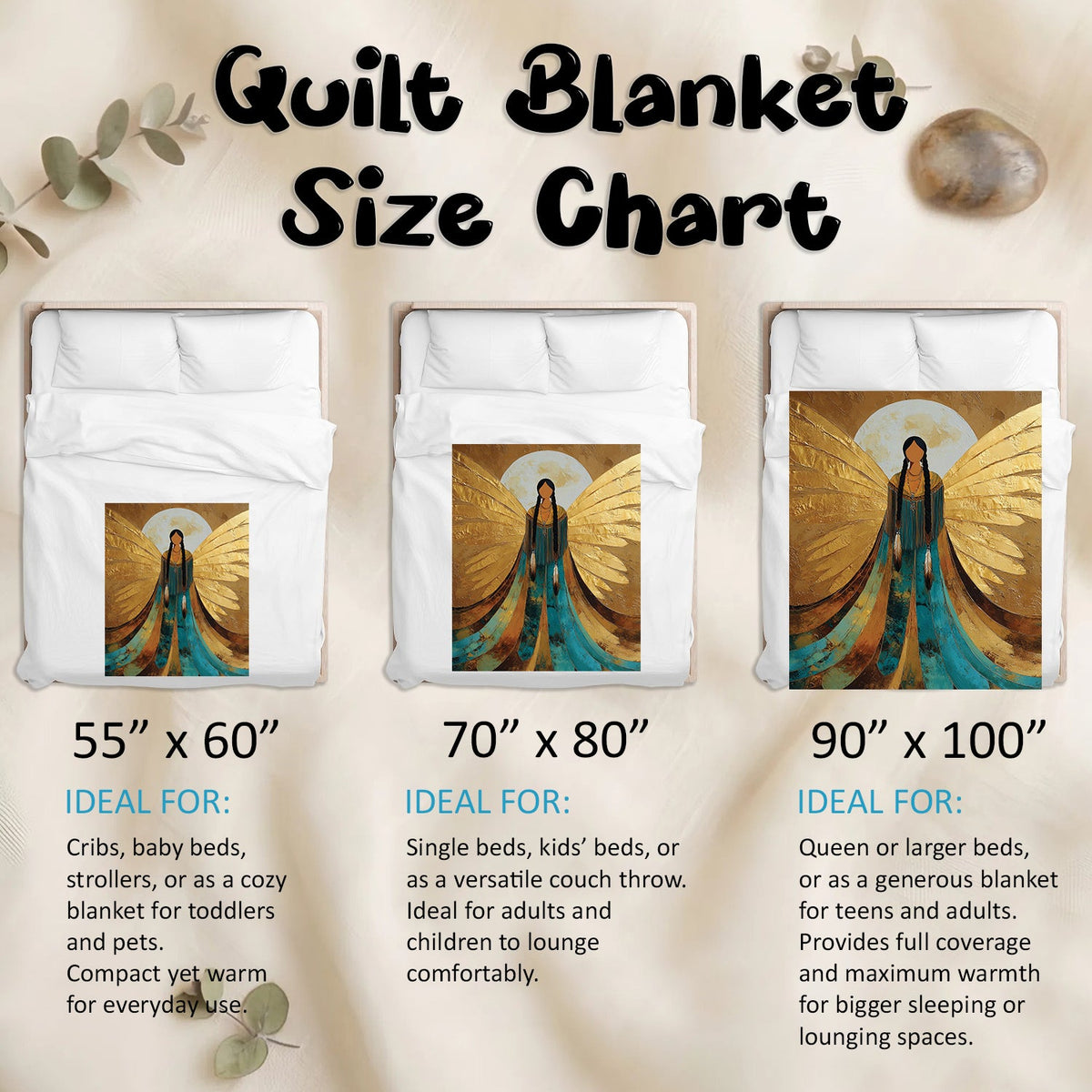 Sacred Winged Woman Personalized Premium Blanket