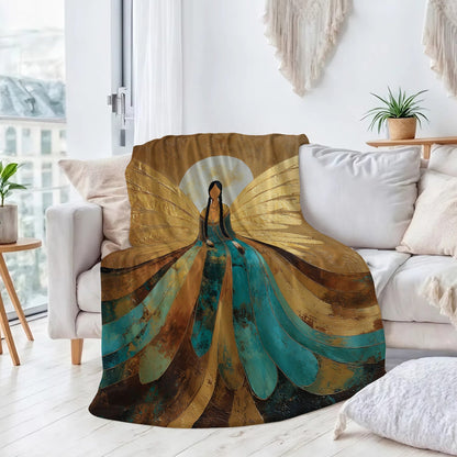 Sacred Winged Woman Personalized Premium Blanket