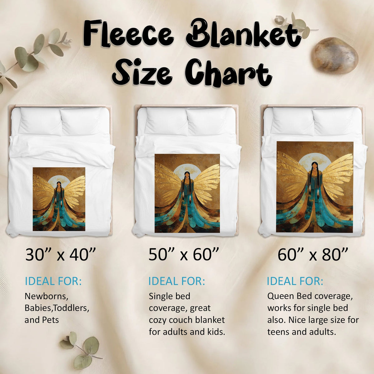 Sacred Winged Woman Personalized Premium Blanket