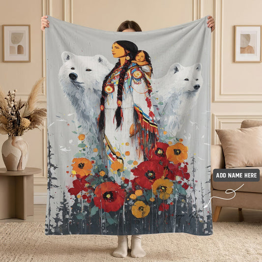 Mother Bear Spirit Personalized Premium Blanket